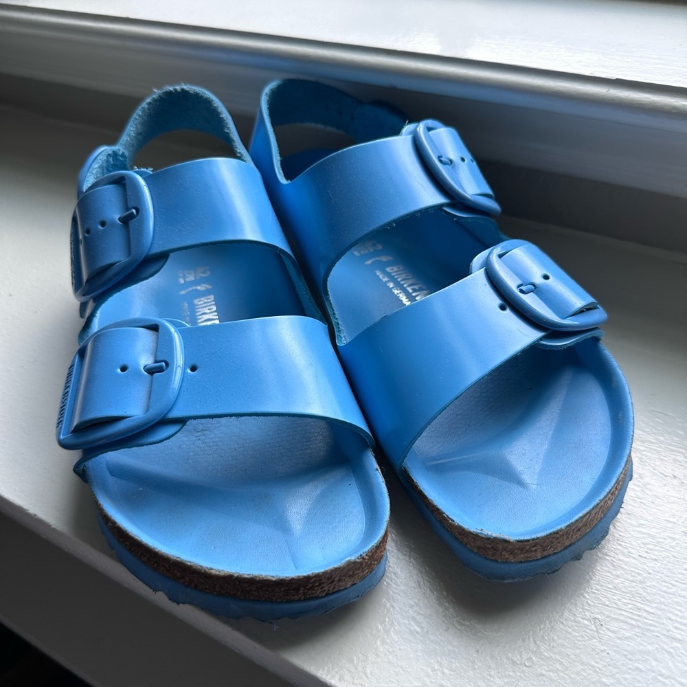 Birkenstock Milano Big Buckle Blue